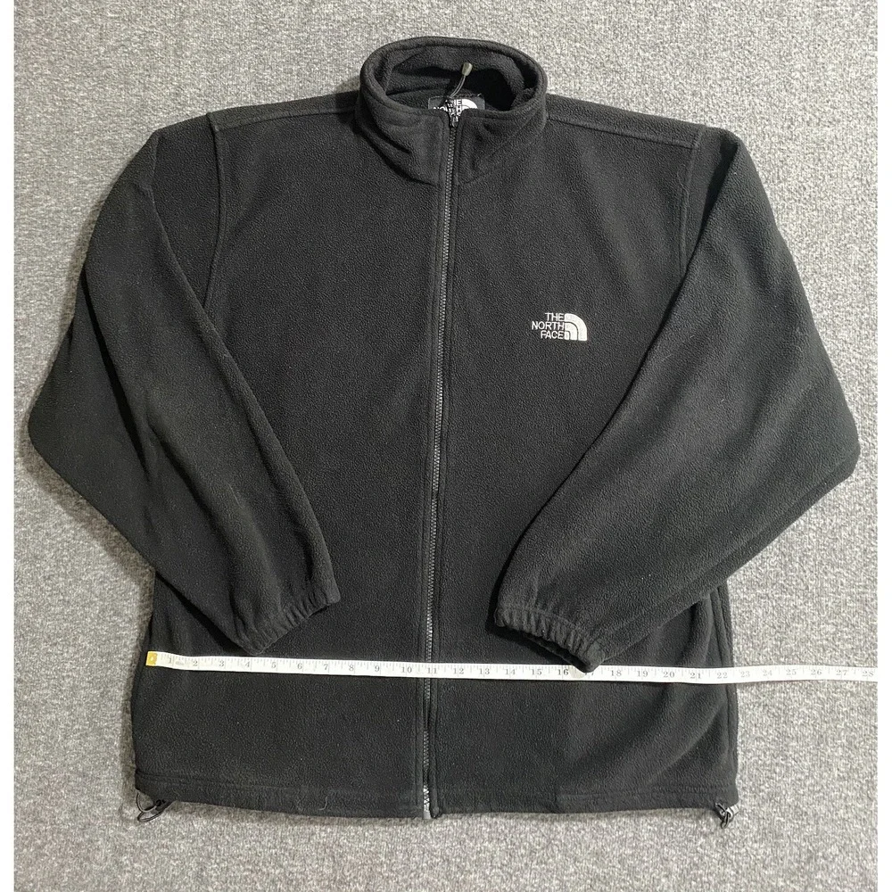 The North Face Mens Full Zip Fleece Jacket Black Size M 300 Weight Outdoor